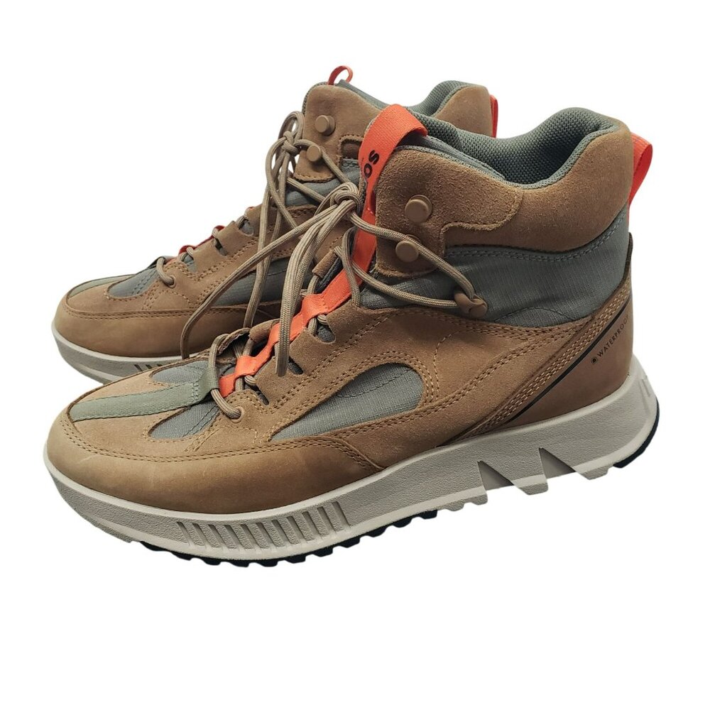 Sorel Men's Mac Hill Lite Rush Waterproof Boot Brown Elk Stone Green 9